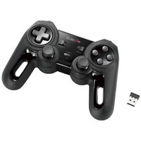 無線ゲームパッド/13ボタン/Xinput/振動/連射/高耐久/ブラック JC-U4113SBK