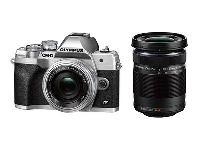 ミラーレス一眼 OM-D E-M10 Mark IV EZダブルズームキット (シルバー) E-M10 Mark4 WZ SLV