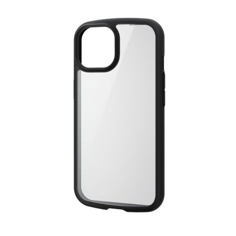 iPhone 15用ハイブリッドケース/TOUGH SLIM LITE/フレームカラー/ストラップシート付属/ブラック PM-A23ATSLFCBK
