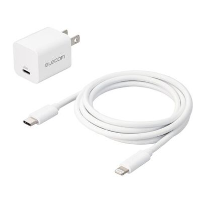 LightningAC充電器/USB PD/20W/USB-C1ポート/C-Lightningケーブル付属/スイングプラグ/1.5m/ホワイト MPA-ACLP04WH