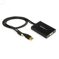 Mini DP - デュアルリンクDVI 変換アダプタ ブラック USBバスパワー対応 DVIアクティブディスプレイコンバータ MDP2DVID2