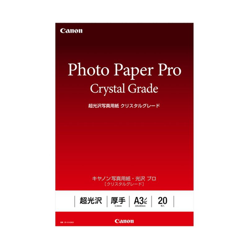 写真用紙・光沢 プロ ［クリスタルグレード］ A3ノビ 20枚 CR-101A3N20 3863C004