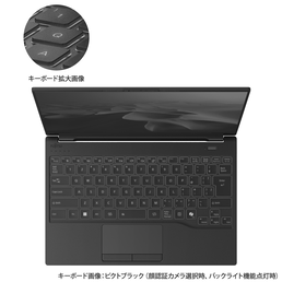 かな表記なしキーボード（バックライト点灯時）