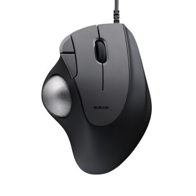トラックボールマウス/IST/36mmボール/親指/人工ルビー支持/有線/5ボタン/ブラック M-IT10URBK