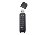 パスワードボタン付き セキュリティUSBメモリー 8GB ED-HB3/8G