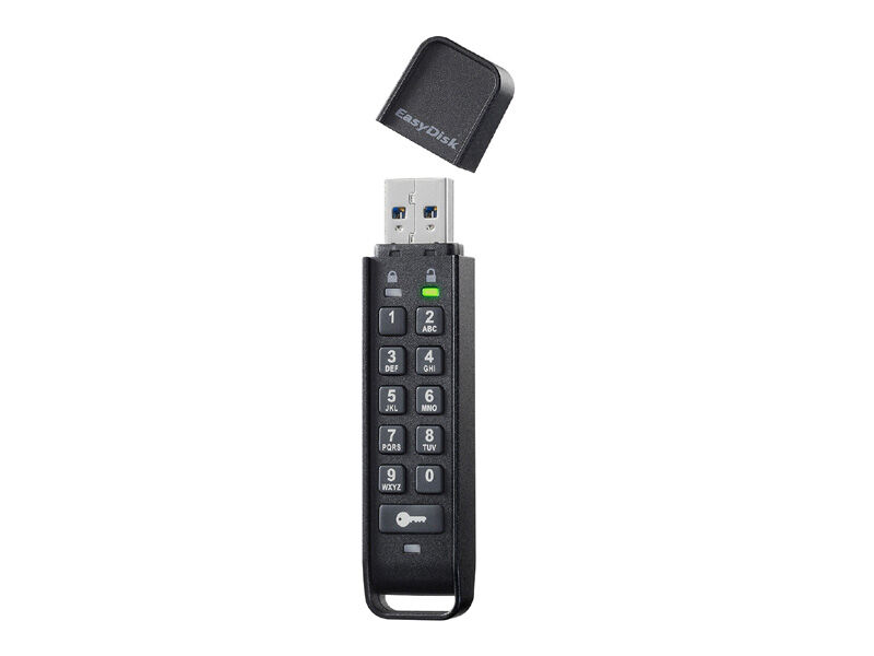 パスワードボタン付き セキュリティUSBメモリー 8GB ED-HB3/8G