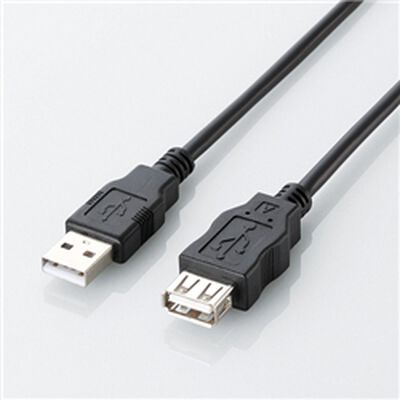 エコUSB2.0延長ケーブル/A-Aメスタイプ/エコ/5m/ブラック U2C-JE50BK