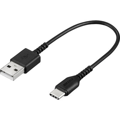 USB2.0ケーブル(Type-A to Type-C) 0.1m ブラック BSMPCAC101BK