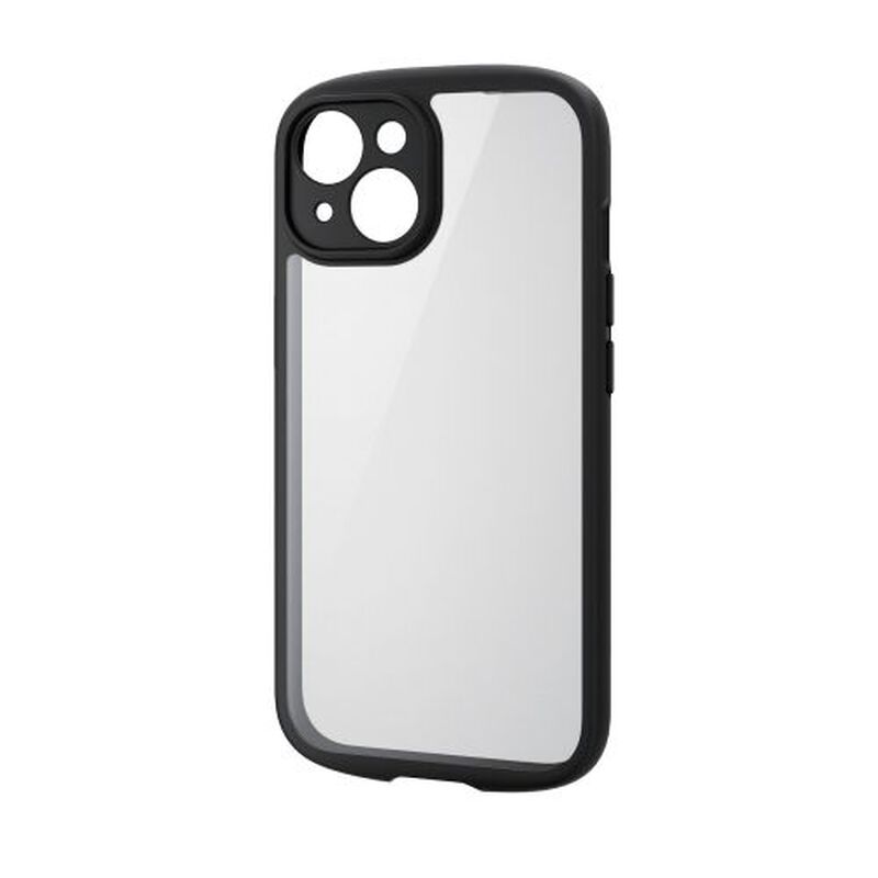 iPhone 15用ハイブリッドケース/TOUGH SLIM LITE/フレームカラー/極限保護/ブラック PM-A23ATSLFCKBK