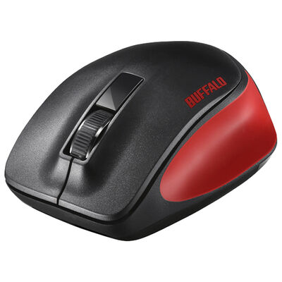 無線 BlueLED 3ボタン プレミアムフィットマウス レッド BSMBW300MRD