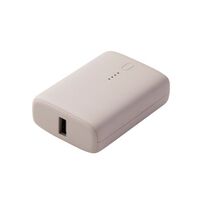 モバイルバッテリー/リチウムイオン/USB PD/20W/10000mAh/USB-C×1/USB-A出力×1/グレージュ DE-C56L-10000GB