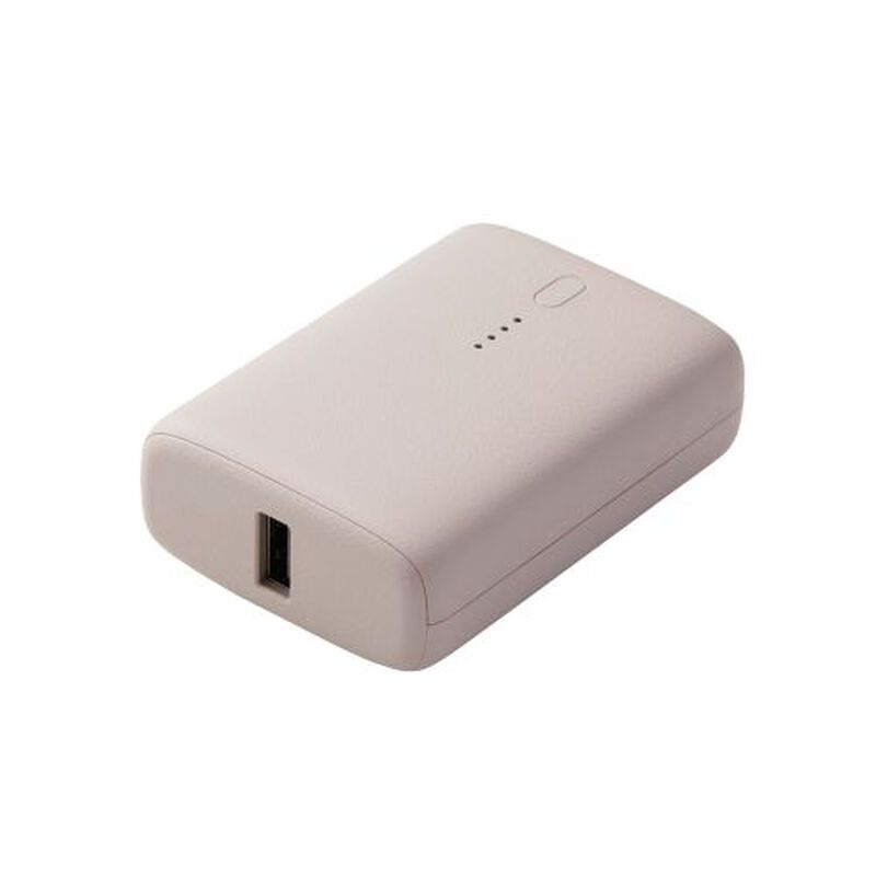 モバイルバッテリー/リチウムイオン/USB PD/20W/10000mAh/USB-C×1/USB-A出力×1/グレージュ DE-C56L-10000GB