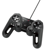 USBゲームパッド/13ボタン/Xinput/振動/連射/高耐久/ブラック JC-U4013SBK