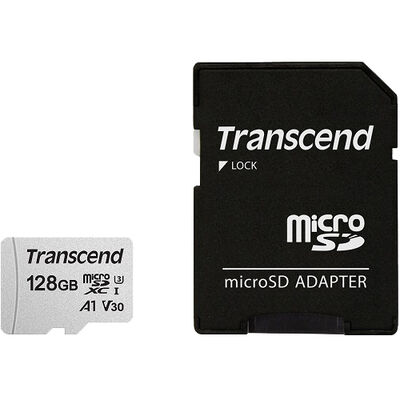 128GB UHS-I U3A1 microSDXCカード with Adapter TLC TS128GUSD300S-A