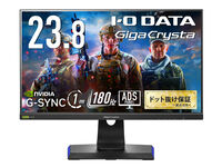 ゲーミング液晶ディスプレイ 23.8型/1920×1080/HDMI×2、DP×1/スピーカー/180Hz対応/5年保証/無輝点保証 LCD-GD241JD