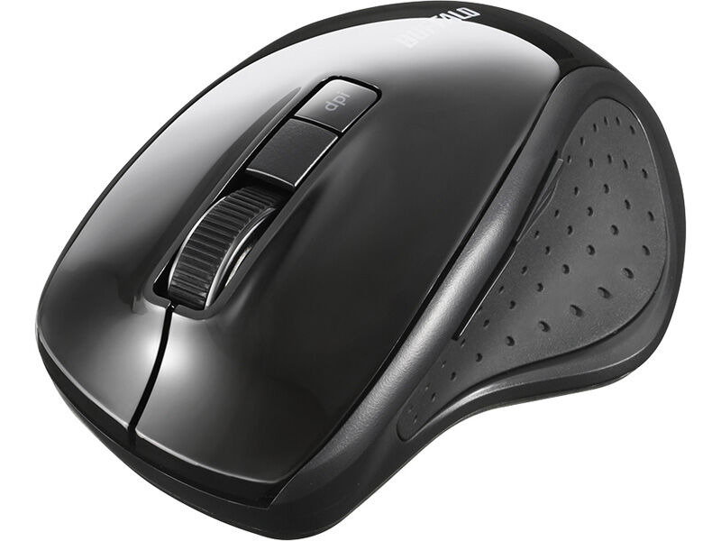 5ボタン Bluetooth5.0 BlueLED マウス ブラック BSMBB300BK