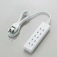 シャッタータップ/6個口/1m/ホワイト T-ST02N-2610WH