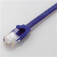 CAT6A準拠 GigabitフラットLANケーブル 2m(ブルーメタリック) LD-GFA/BM2