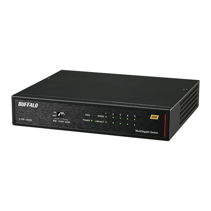 10GbE 5ポート スイッチングHUB LXW-10G5