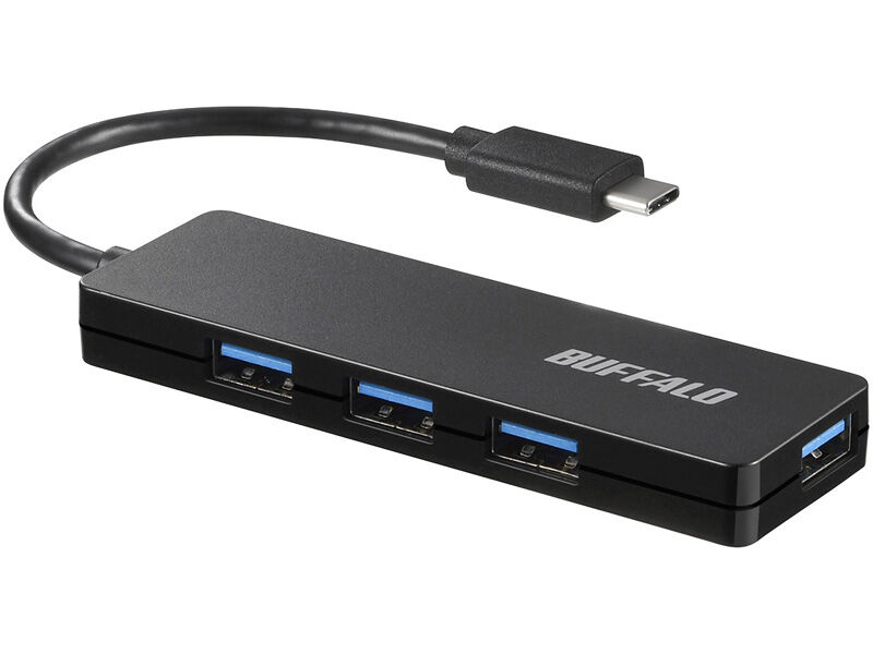 USB3.1（Gen1） Type-C 4ポート バスパワーハブ ブラック BSH4U120C1BK