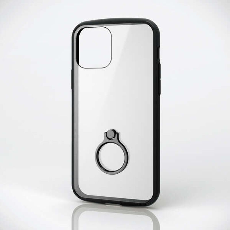 iPhone 12/iPhone 12 Pro用ハイブリッドケース/TOUGH SLIM LITE/フレームカラー/リング付き/ブラック PM-A20BTSLFCRBK