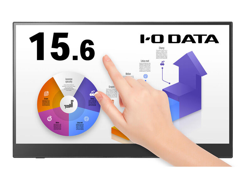 10点マルチタッチ対応 15.6型フルHD対応モバイルディスプレイ LCD-CF161XDB-MT