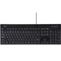 USB接続 有線スタンダードキーボード 丸洗い対応モデル ブラック・BSKBU12BK