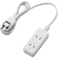 ほこりシャッター付き電源タップ/3個口/1m/ホワイト T-ST02-22310WH