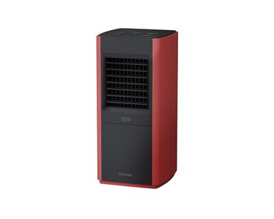 人感センサー付き大風量セラミックファンヒータースリム レッド JCH-12TDS1-R