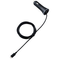 シガーチャージャー/150cm+USB Aポート/4.8A/インジケーター付/ブラック MPA-CCL02BK