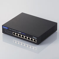 法人用ノン・インテリジェントスイッチングハブ/Gigabit対応/PoE/8ポート/ACアダプタモデル/小型筐体/3年保証 EHB-UG2C08E-PL