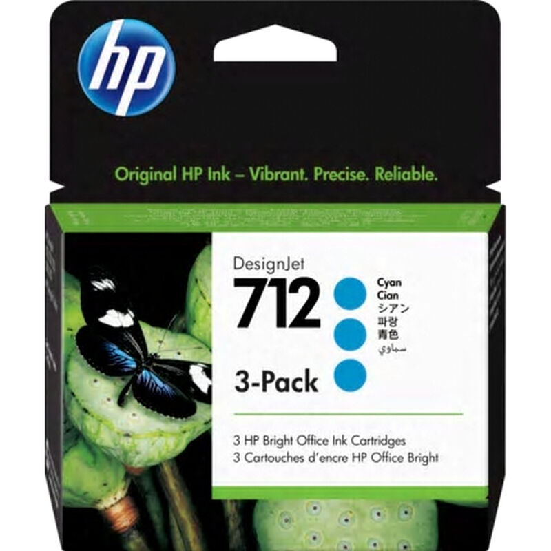 HP712インクカートリッジ シアン 29ml×3 3ED77A