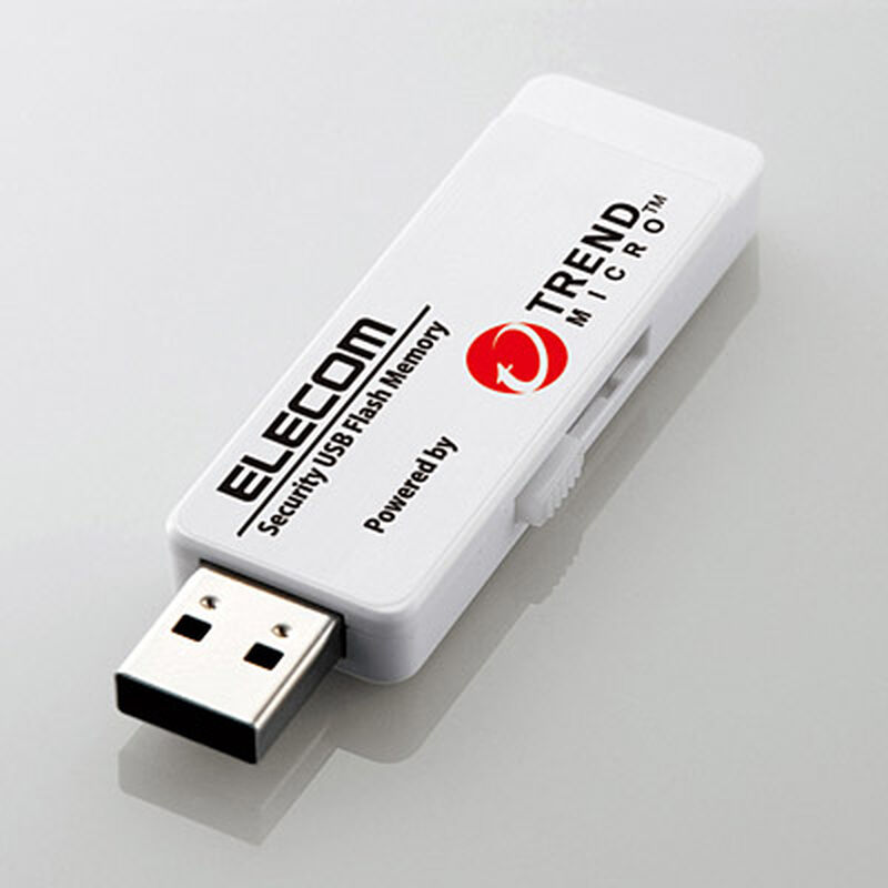 管理ソフト対応セキュリティUSB3.0メモリ(トレンドマイクロ)/8GB/1年ライセンス MF-PUVT308GM1