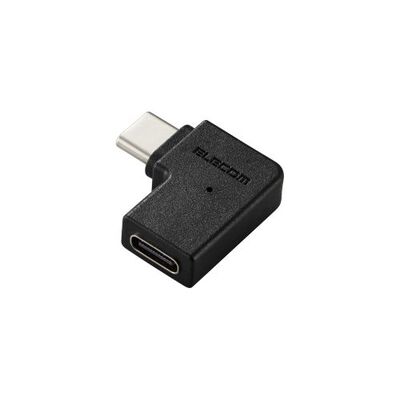 USB Type-Cアダプタ/L字/横向き/ブラック AD-CFCML01BK