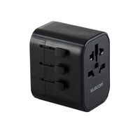 海外用マルチ変換アダプタ/AタイプBFタイプOタイプSEタイプ/出力15W/USB-C×1/USB-A×2/ブラック T-HPAM-15A2CBK