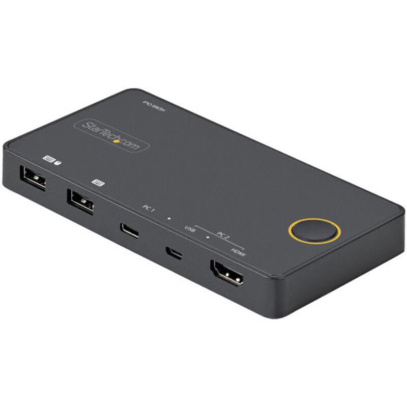 2ポートKVMスイッチ/USB-A + HDMI & USB-Cスイッチャー/デスクトップノートPC切替器/Thunderbolt 3互換 SV221HUC4K