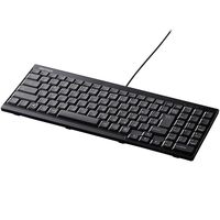 USB接続 有線スリムキーボード ブラック BSKBU14BK