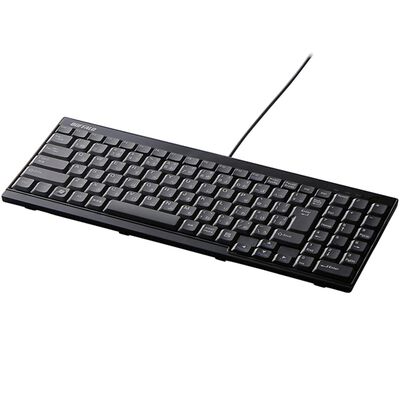 USB接続 有線スリムキーボード ブラック BSKBU14BK
