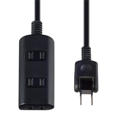 扉付タップラン 3個口 1m ブラック WBT-N3010B(BK)
