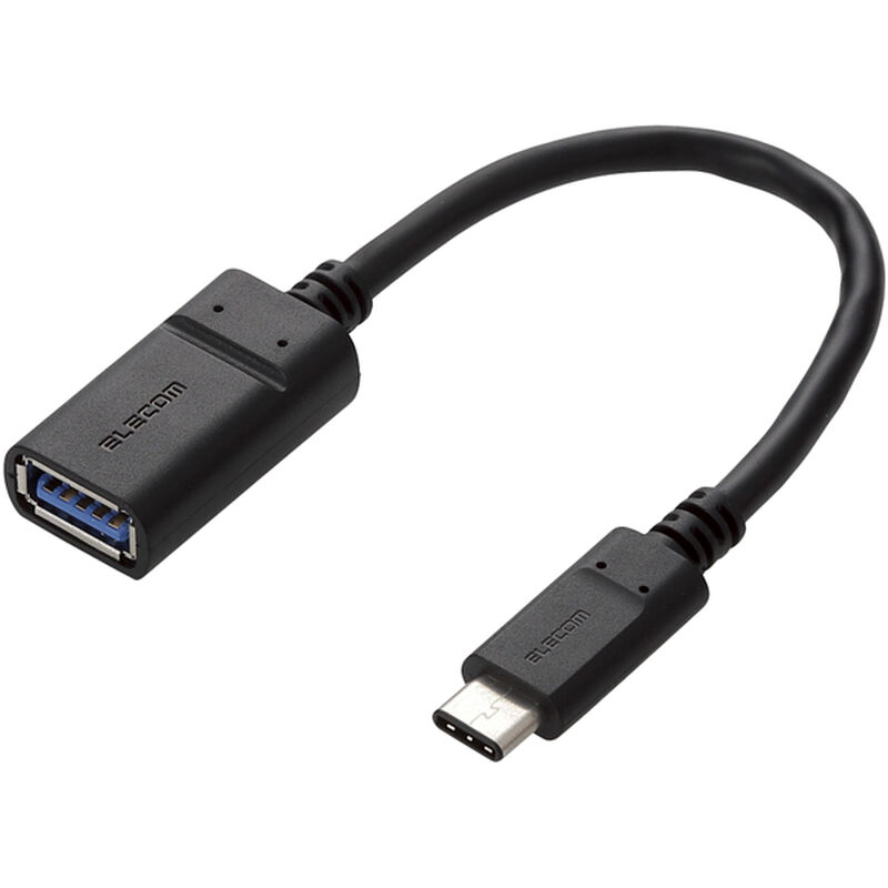 スマートフォン用USB3.1ケーブル/C-Aメス/認証品/0.15m/ブラック MPA-AFCM01NBK