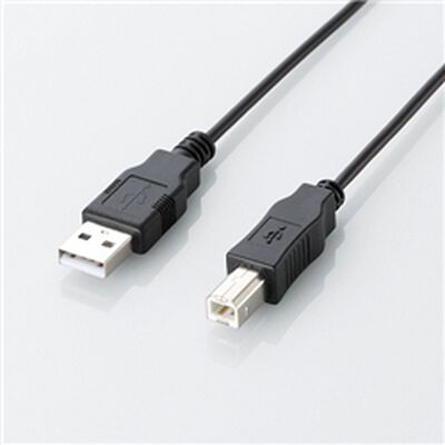 エコUSB2.0ケーブル/A-Bタイプ/エコ/1.5m/ブラック U2C-JB15BK