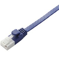 LANケーブル/CAT6A準拠/爪折れ防止/フラット/5m/メタリックブルー LD-GFAT/BM50