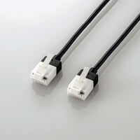 LANケーブル/CAT6A/スーパースリム/爪折れ防止/1.0m/ブラック LD-GPASST/BK10