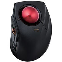 トラックボールマウス/人差指/8ボタン/チルト機能/有線/無線/Bluetooth/1000万回耐久/ブラック M-DPT1MRXBK