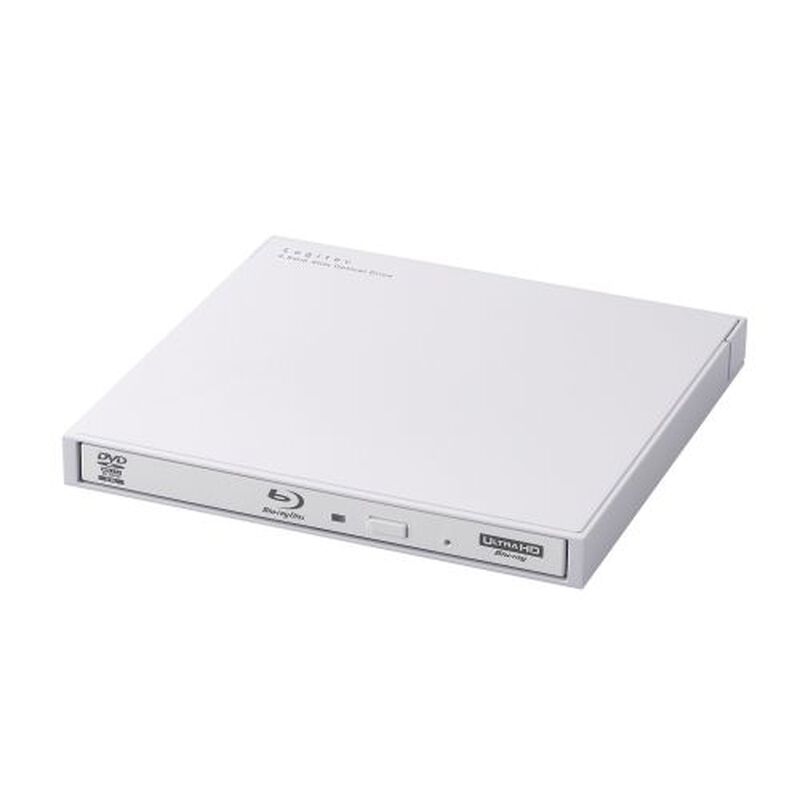 ポータブルBlu-rayドライブ/for Windows/USB3.2 Gen1/スリム/Type-C＆Aケーブル付/ホワイト LBD-PWC6U3CVWH