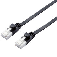 LANケーブル/CAT6A準拠/爪折れ防止/フラット/2m/ブラック LD-GFAT/BK20