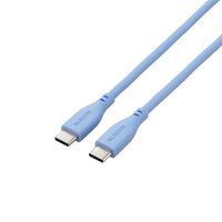 USB Type-C to USB Type-Cケーブル/USB Power Delivery対応/なめらか/1.0m/ゼニスブルー MPA-CCSS10BU