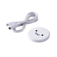 Qi規格対応ワイヤレス充電器/12W/EPP規格対応/卓上/ケーブル付属/1m/しろちゃん W-QA28WF