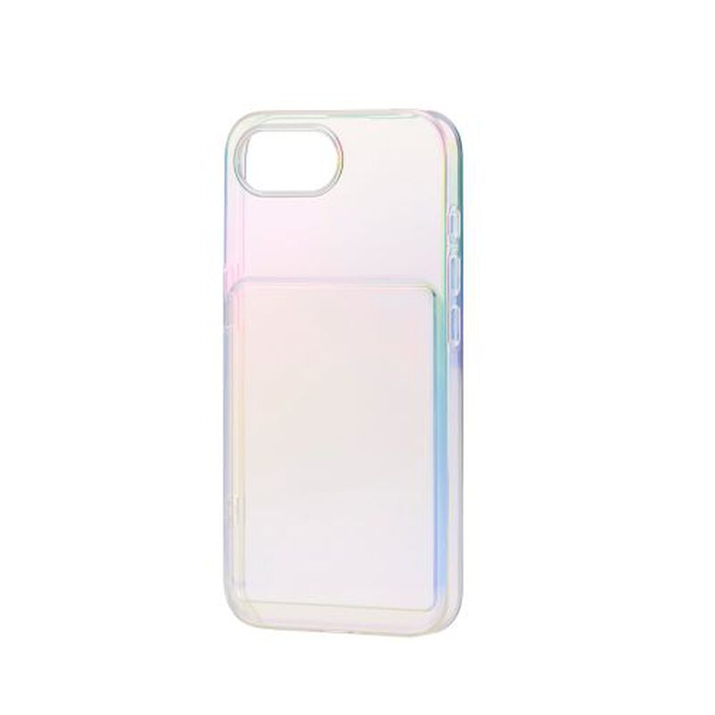 iPhone 16e/ソフトケース/推し活/ポケット/クリアオーロラ PM-A25SUCTFACR