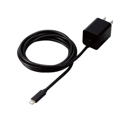 LightningAC充電器/USB PD/20W/Lightningケーブル一体型/スイングプラグ/1.5m/ブラック MPA-ACLP05BK